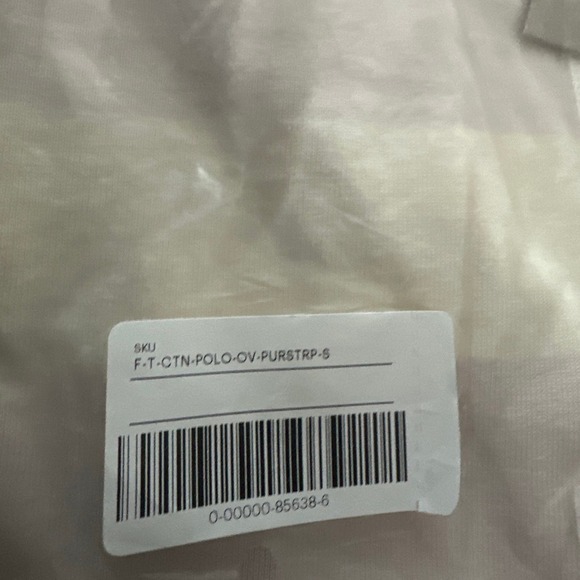 NWT Everlane The Retro Jersey Polo Purple Stripe Classic Preppy Shirt - Small - Picture 3 of 3